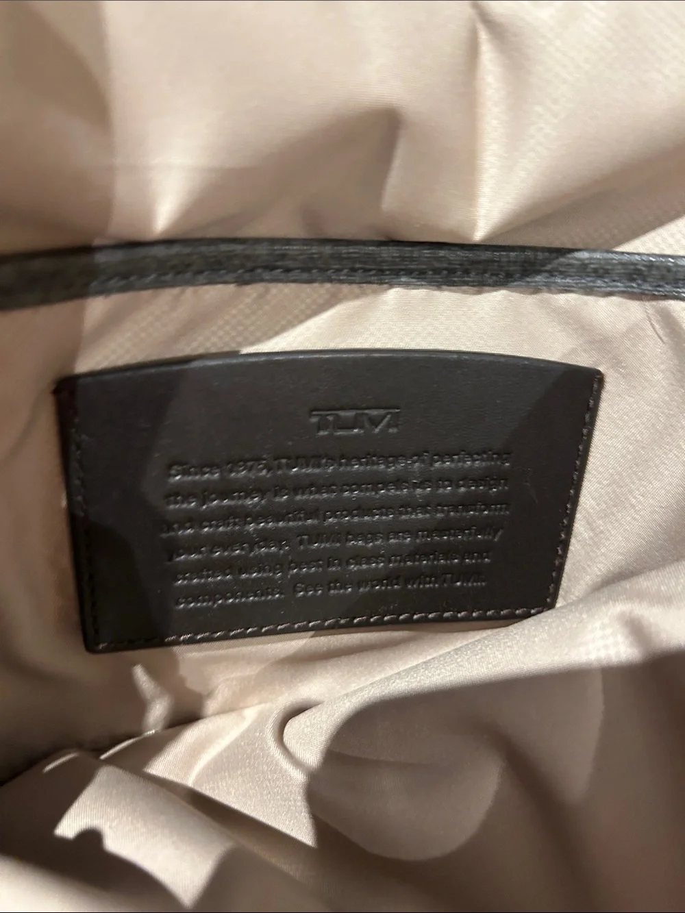 Tumi Stanton Becca in Earl Grey Textured Laptop Backpack gently used